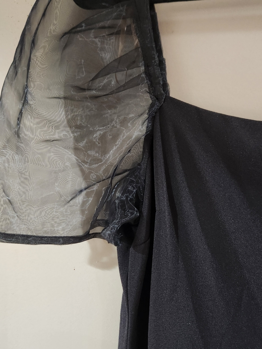 Inspired Hearts Black Cocktail Dress Puffy Sleeves Size XL - Picture 2 of 5